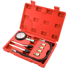 DASBET 8PCS Petrol Engine Cylinder Compression Tester Kit