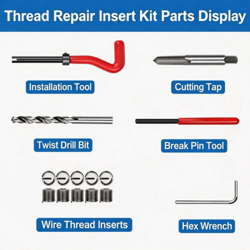 Alltooetools M12 X 1.5mm Thread Repair Tool Kit 2