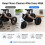 4-Pack Universal Wheel Covers, Anti-Scratch Oxford Cloth Tire Guards 4