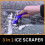 Tek Automotive Ice Scraper for Car Windscreen Twin Pack Windscreen Scraper 5