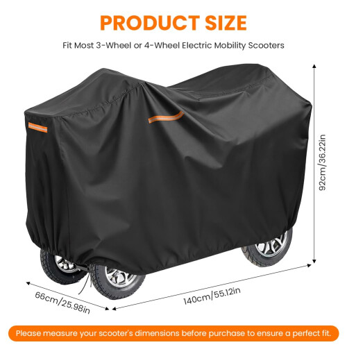 AOOSA Mobility Scooter Covers 140x66x92CM 1