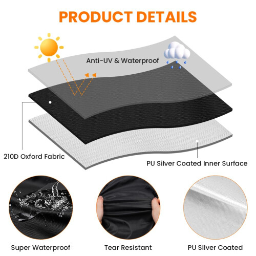 AOOSA Mobility Scooter Covers 140x66x92CM 2