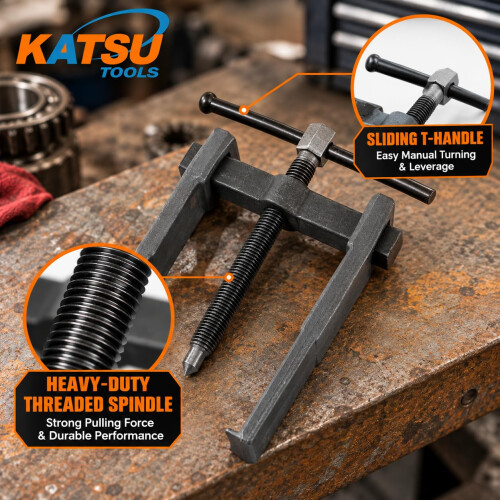 KATSU Tools Two Jaw Gear Bearing Puller Extractor Ultra Thin Claws 4" 100mm 2