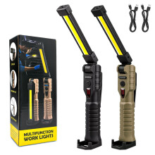 2PCS Mechanic Magnetic Torch Rechargeable, Waterproof Inspection Work Torch