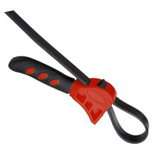Lyntrioris 680mm Rubber Strap Wrench, Adjustable Spanner for Oil Filter Removal Tool Use, Non Slip Pipe Grip Hand Tool for Plumbing, Home Repairs and