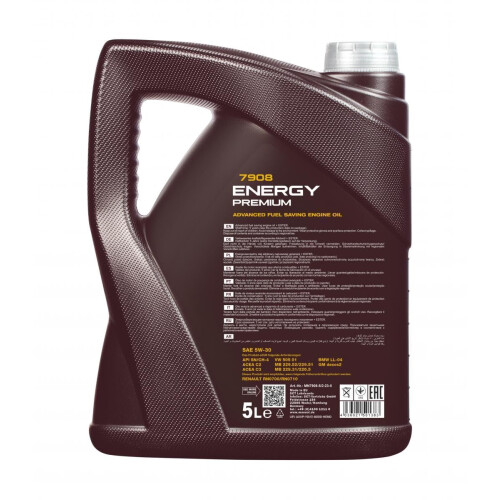 MANNOL MANNOL MN7908-5 Energy Premium 5W-30 API SN/CF engine oil, 5 litres 1