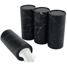 4PCs Car Tissues Holder with Facial Tissues,Tissue Tubes Box Container
