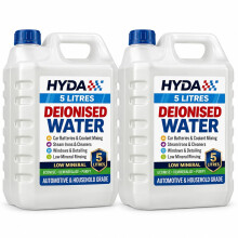 Deionised Water 10L (2 x 5L) for Steam Iron, Car Batteries & Coolant Mixing