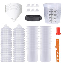 30Pcs 20oz (600ml) Disposable Paint Cups for HVLP Spray Gun, Easy to Clean