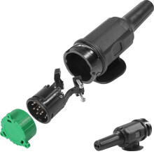 ETUKER 13 Pin Trailer Plug Waterproof CE 12V 13pin Wiring Connector Caravan