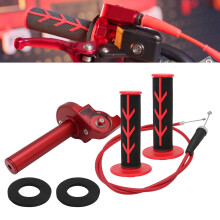 Motorcycle Throttle,22mm Quick Twister with Throttle Cable+Grips+Palm Pad