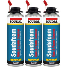 3x Soudal Gun & Foam Cleaner 500ml