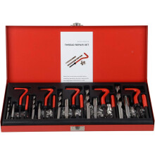 DAYUAN 131pcs Helicoil Metric Thread Repair Kit, HSS Drill Thread Insert Repair Tool M5 M6 M8 M10 M12