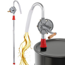 DASBET Oil Barrel Pump Aluminum Alloy Heavy Duty Hand Crank Drum Pump
