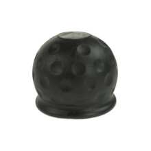 BITS4REASONS Golf Ball Style Towball Cover – Black PVC Protective Cap for Standard 50mm Tow Balls – Caravan, Trailer & Towing Accessory