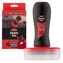 CarPlan Demon Rain Repellent Applicator 100ml, Hydrophobic Glass Treatment for Windscreens, Windows & Mirrors, Streak-Free Water Beading Coating, Imp
