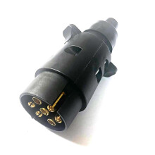 JVJ 7 Pin Trailer Plug 12V Tow Bar Towing Waterproof 7 Pin Trailer Plug Connector for Truck RV Cars Boat Caravan