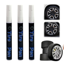 XIAGER 3Pcs White Tyre Marker Pens,Waterproof Car Paint Pen,Fine Tip Tyre Pens with Waterproof Oil-Based Ink,Permanent Tyres Marker Pen for Car,Motor