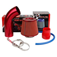 Pindex Cold Air Intake Induction Kit 3in for Automobile Racing Engine, Red