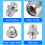 20Pcs Wheel Nuts,M12 X 1.5 Alloy Locking Wheel Nuts Silver 4
