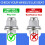 20Pcs Wheel Nuts,M12 X 1.5 Alloy Locking Wheel Nuts Silver 3
