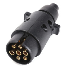 SPARKMOTO 7 Pin Trailer Plug Male,12V 7Pin Trailer Male Plug Waterproof Trailer Light Connector,Trailer Towbar Towing Plug Connector For RV Car Semit