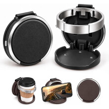 Foldable Car Door Cup Holder With Large Diameter,Black