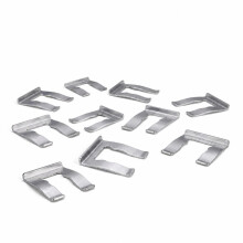 10PCS Brake Hose Clips, Stainless Steel U Shaped Brake Line Retainer Clips, Metal Brake Hose Retaining Clamp for Cars Trucks SUVs Motorcycles, 24 x 2