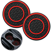 2PCS Car Cup Holder Coaster, 2.75 Inch Anti-Slip Shockproof Car Coasters for Cup Holders, Universal Vehicle Car Accessories Interior Insert Mats for