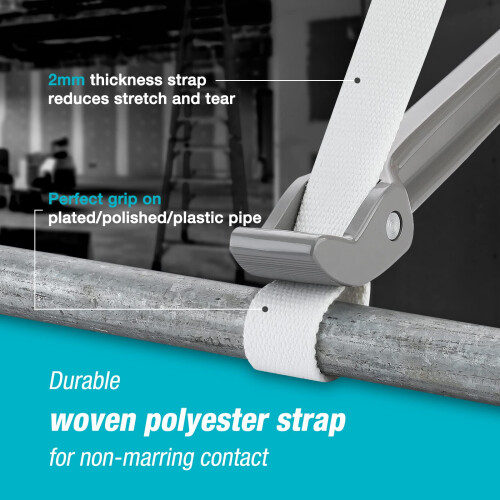 DURATECH 12"/300 mm Strap Spanner with Adjustable Nylon Strap, Anti-Slip 2