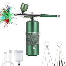 MR.HOKWY Portable Airbrush Kit - Handheld Air Brush, Model Spray Gun Kits, Airbrush Kit with Spray Gun, Nail Airbrush Kit for Painting and Nail Art(G