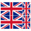 Union Jack Flag Self Adhesive Stickers, Pack of 4 1