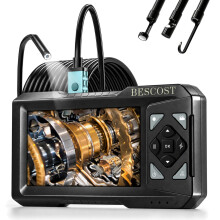 BESCOST 4.3" IPS Endoscope Inspection Camera, IP67 Waterproof Borescope