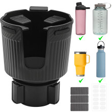 Yurifaz Car Cup Holder Expander !!! NOT Compatible: Smart forfour, Opel Combo Life XL, VW Golfs, Citroen Grand Picasso, Citroën C3 2019,Skoda Kodiaq,