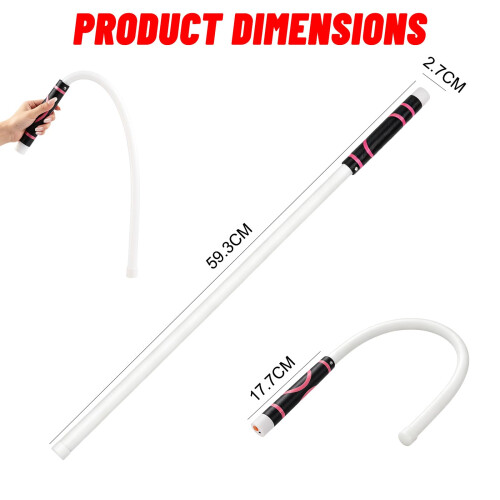 Flexible LED Flashlight Stick - Flexible LED Light Bendable Silicone Work Light, Type-C Rechargeable Work Light with 800lm Output 3 Modes, Inspection 1