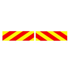 Chevron Magnet Magnetic Sign Highways Road Works Transit Tipper low loader Digger Dumper Motorway Highway Maintenance Package KIT (Sticker, Reflectiv