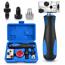 AGJIQ 3/16 Inch Brake Pipe Flaring Tool, Handheld ISO DIN Bubble Flare Kit