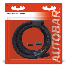Autobar DL01 Diesel Leak Off Kit 1m Garage Workshop Replacement Spare Part, Black