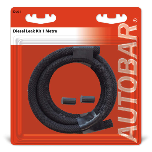 Autobar DL01 Diesel Leak Off Kit 1m Garage Workshop Replacement Spare Part, Black