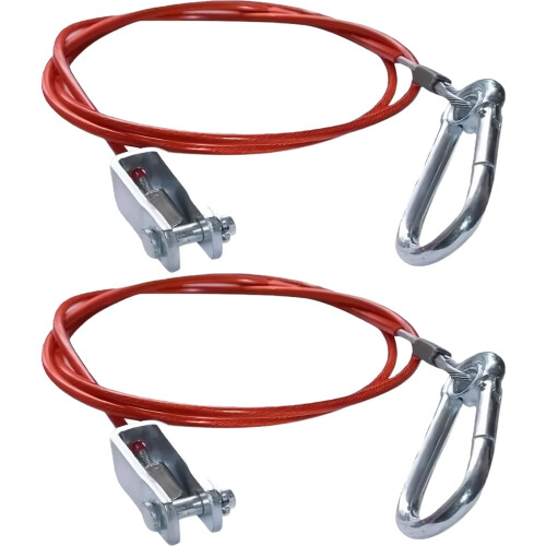 Harnovlis 2 PCS Trailer Breakaway Cable, 1 Meter Safety Cable for Common Braked Trailers