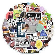 100pcs The Office Stickers for Laptop Phone Case Water Bottles Skateboard Bike Motorcycle Hard Hat Car Bumper Decoration,Vinyl Waterproof TV Show Sti
