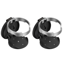 Car Door Cup Holder, Foldable Clip-On Holder for Daily Driving (Black 2pcs)