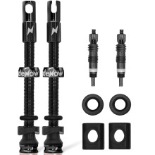 RideNow Tubeless Presta Valve Stem 65mm Durable Aluminum Presta Valve Black