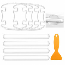 8 PCS Universal Fit Car Door Handle Protector Sticker Set, Transparent Anti-Scratch Adhesive Film for Car Door Handles & Bowls, Thick Protection Cove