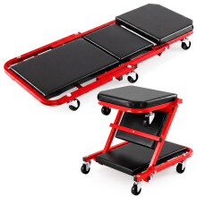 TANGZON 2-in-1 Mechanics Creeper Seat, Folding Garage Car Creeper