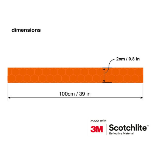 Salzmann Reflective Tape 1m | High Visibility Self-Adhesive Tape 1