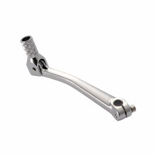 GOOFIT SILVER Motorcycle CNC Aluminum Folding Gear Shift Lever Fit 110cc Dirt Bike Pit Bikes Gear Lever Replacement For Most of Motorcycle ATV Dirt P