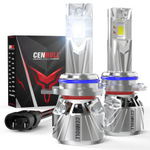 Cenmoll HIR2 9012 Led Headlight Bulb, 140W 36000LM 700% Brightness 360 Degree Adjustable Beam Angle 6000K Cool White HIR2 9012 Headlight Bulb 12V 24V