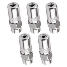 5pcs Grease Gun Couplers Duty Heavy Grease Gun End Fittings Accessories