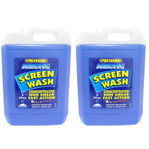 Polygard Arctic Screenwash Twinpack 10 Litres (2 x 5L)